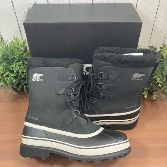 Sorel Men's Caribou Waterproof Snow Rain Winter Boots 8 - Picture 1 of 9
